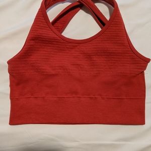 Alphalete Revival Vault Bra (coral red)